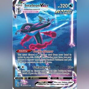 ✨️Authentic Inteleon VMAX Pokémon card from the Chilling Reign set✨️